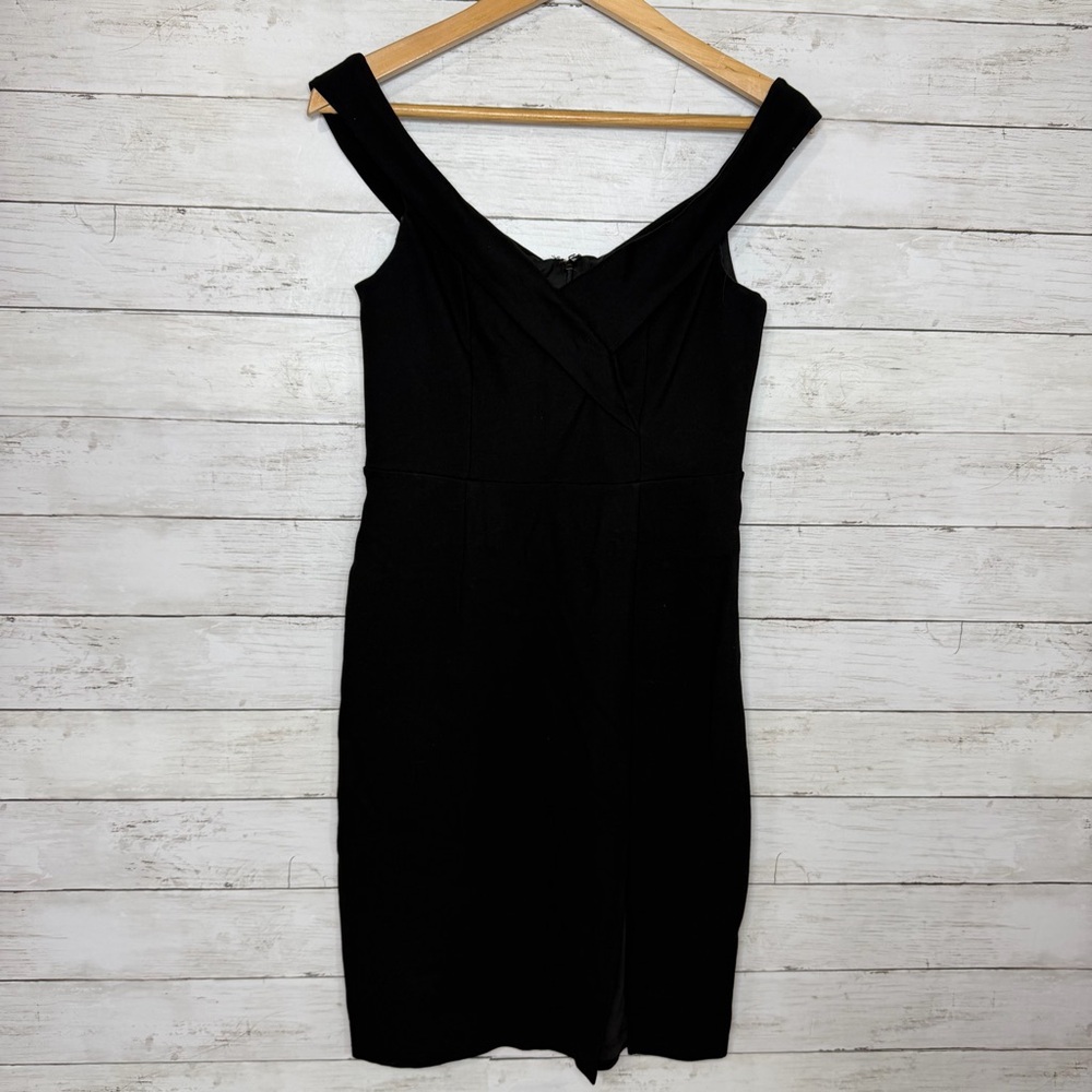 Lulus Classic Glam Black Off-the-Shoulder Bodycon Dress Size Medium - Picture 2 of 6